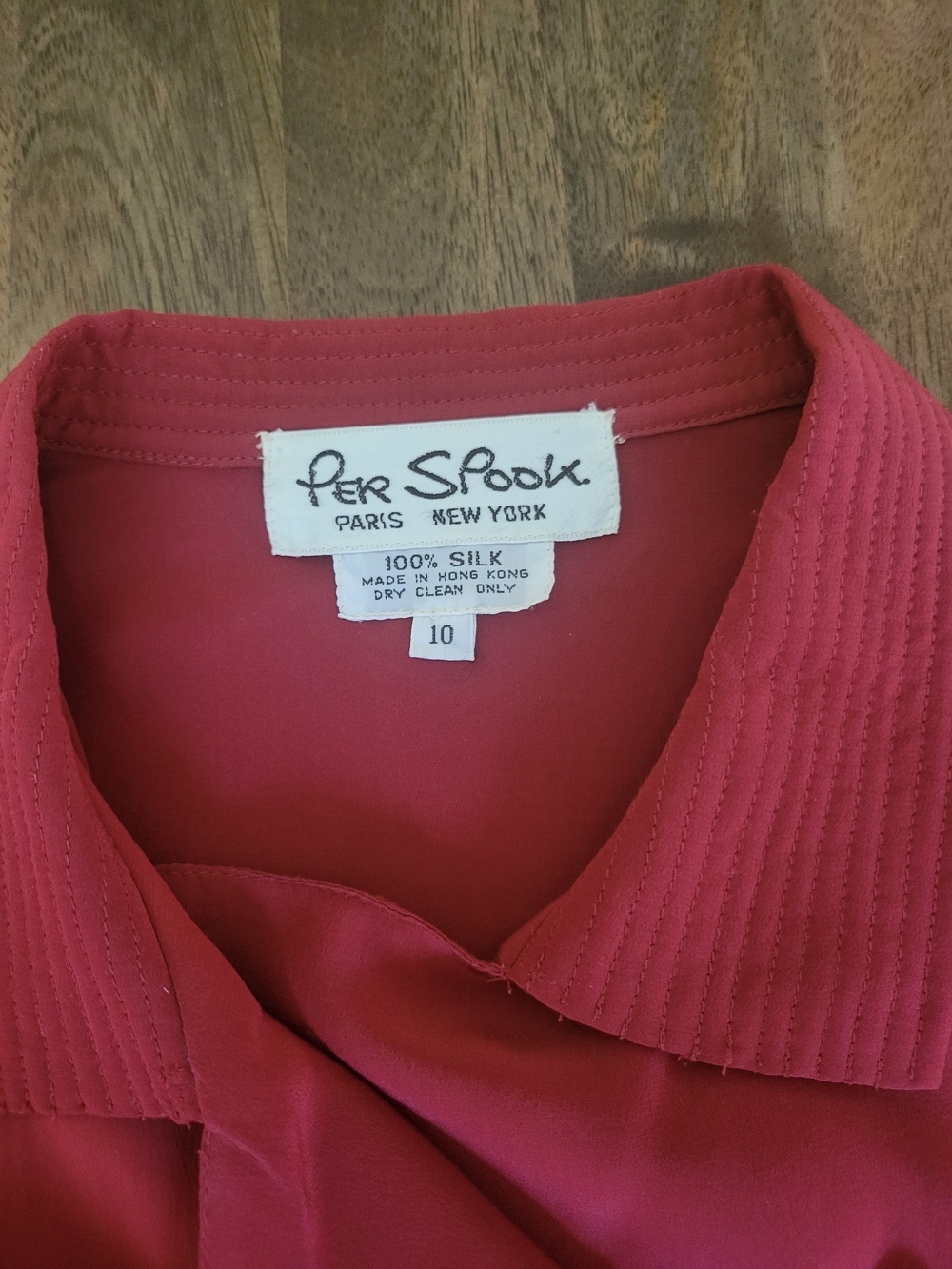 Red Vintage Designer Skirt Set - Picture 2 of 16